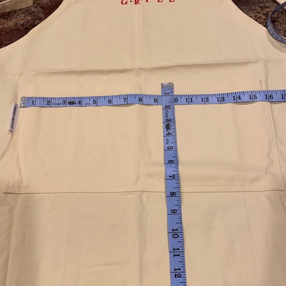 š„2-pc Set, Williams-Sonoma Grilling Adult Apron + Coordinating Potholder, NWOT - Picture 7 of 12